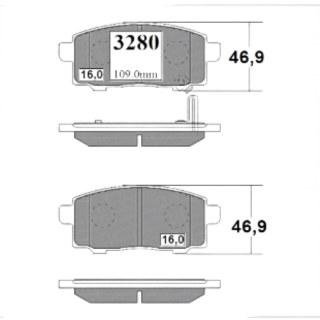 Pastillas de freno Traseras Jac T6 2.0